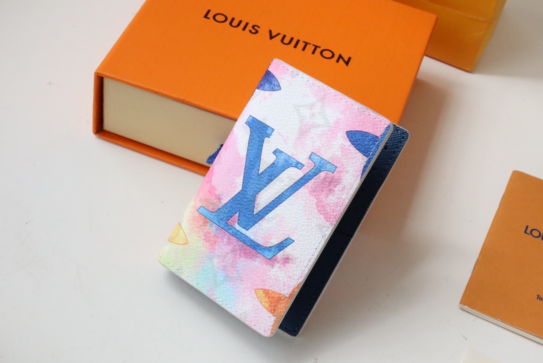 l0vis Vvtt0n pocket organizer monogram pattern multicolor m80456 8 x 11 x 1 cm