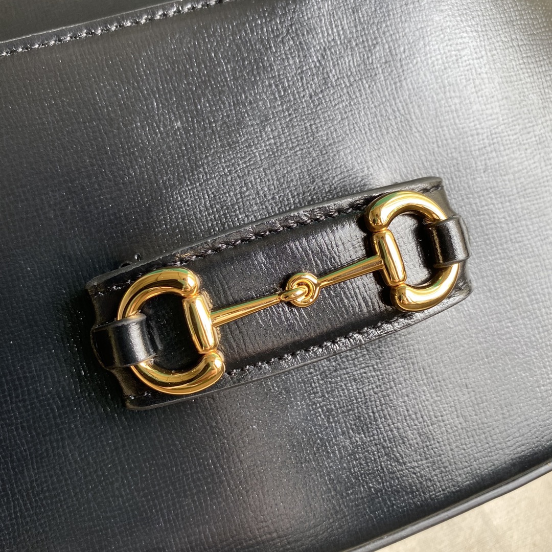 Gvc*1 mini horsebit 1955 bag leather black 658574 20.5 x 14 x 5 cm