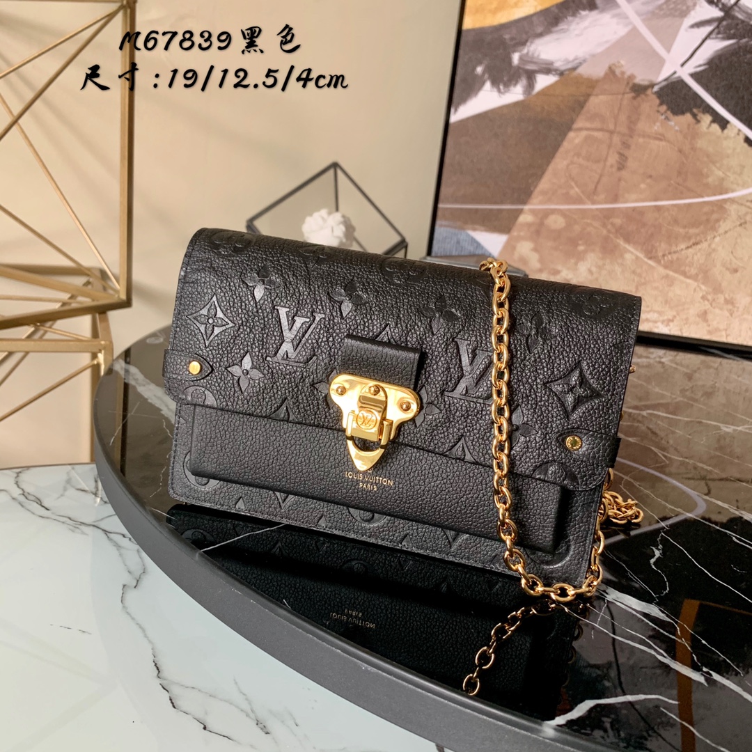 l0vis Vvtt0n vavin chain wallet monogram empreinte leather black m67839 19 x 12.5 x 4 cm