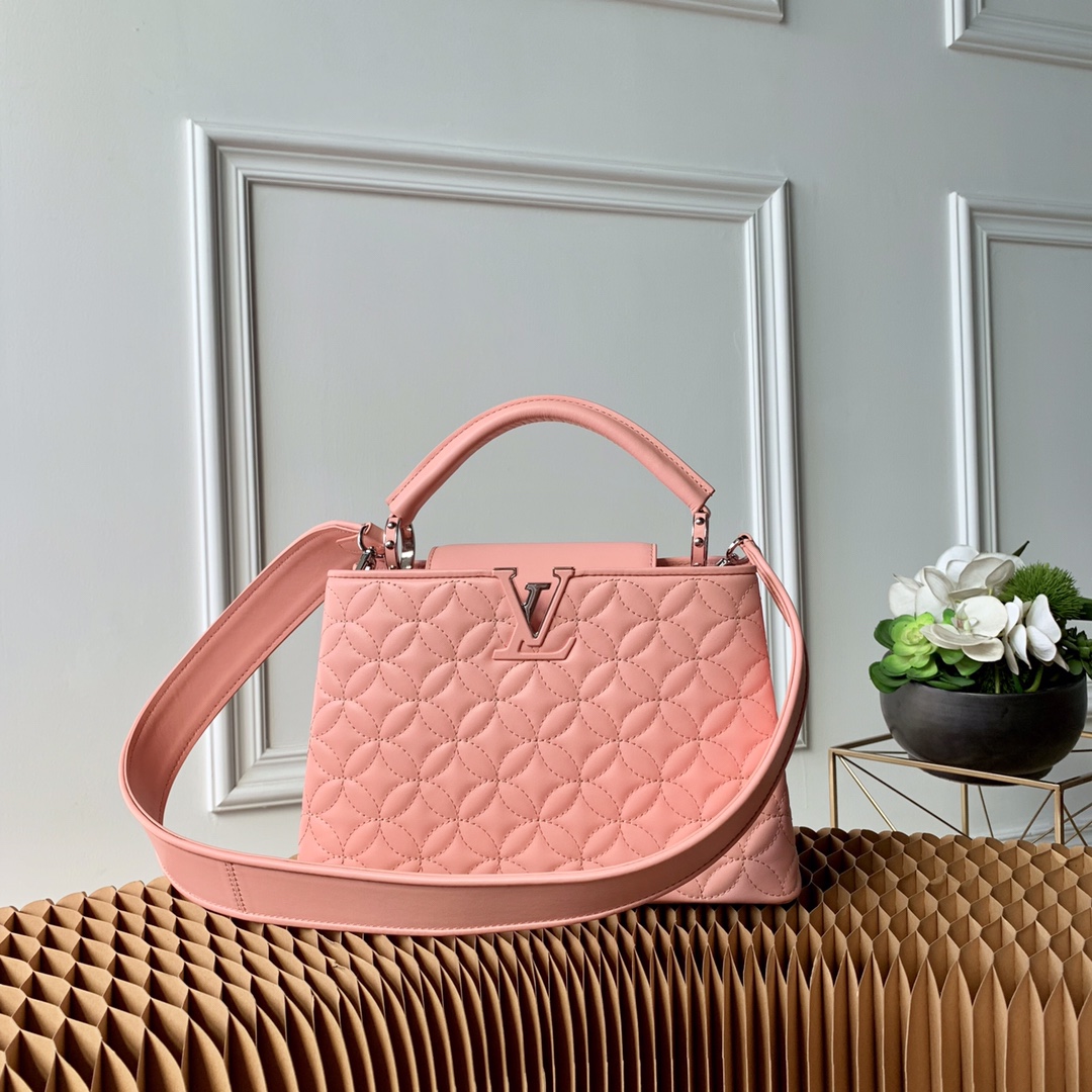 l0vis Vvtt0n capucines bb monogram flower pink m55366 27 x 18 x 9 cm
