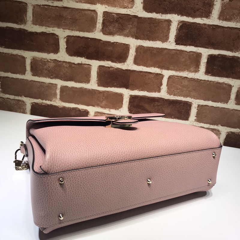 Gvc*1 large interlocking gg shoulder bag light pink 510306 32 x 20 x 12 cm