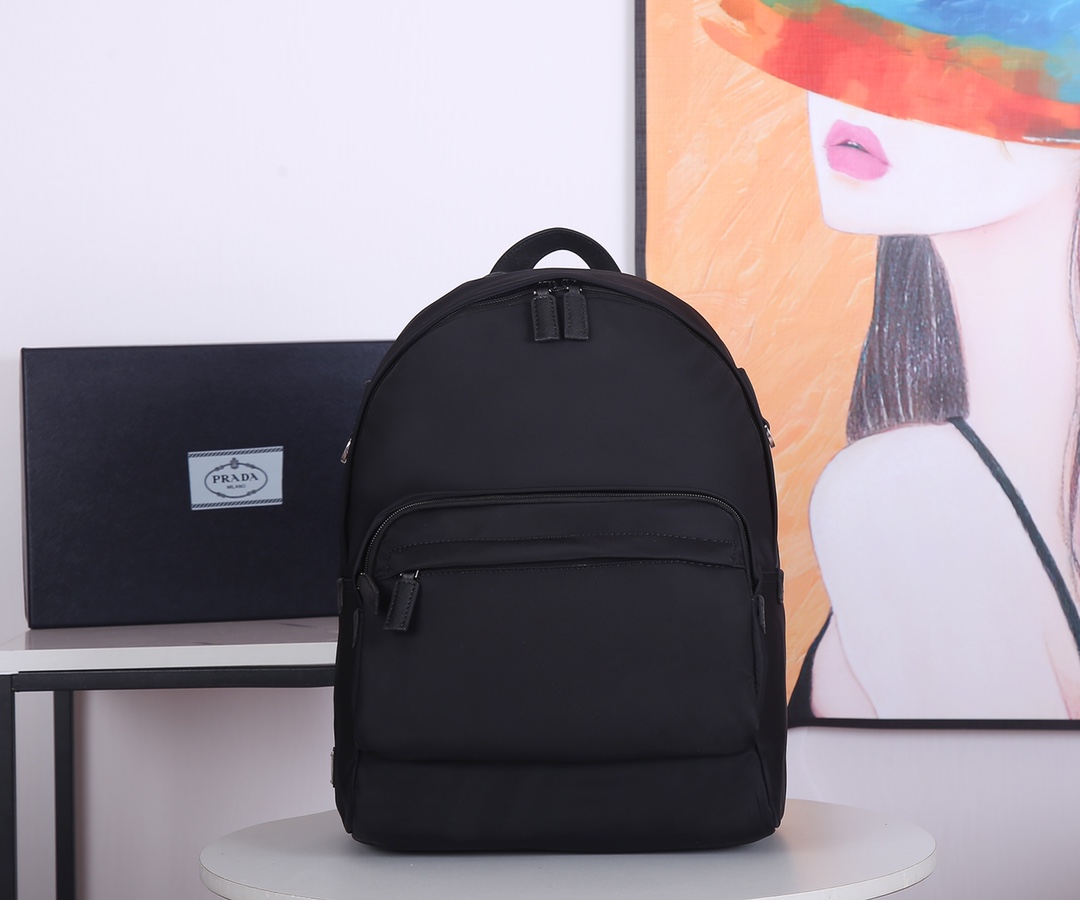 Pra*a nylon backpack black 2vz069 40 x 17 x 29 cm