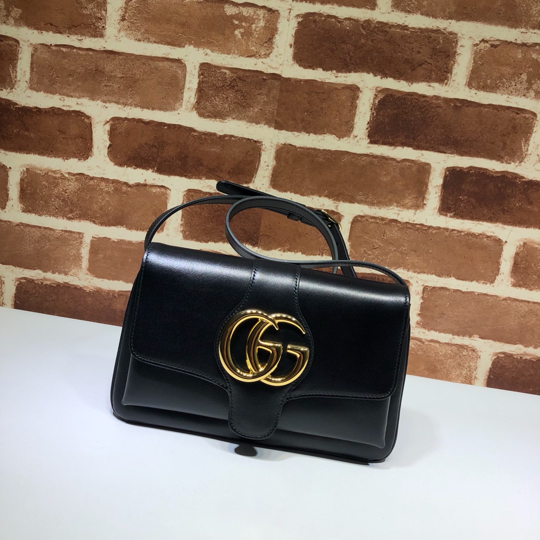 Gvc*1 small arli shoulder bag leather black 550129 25 x 16 x 5.5 cm