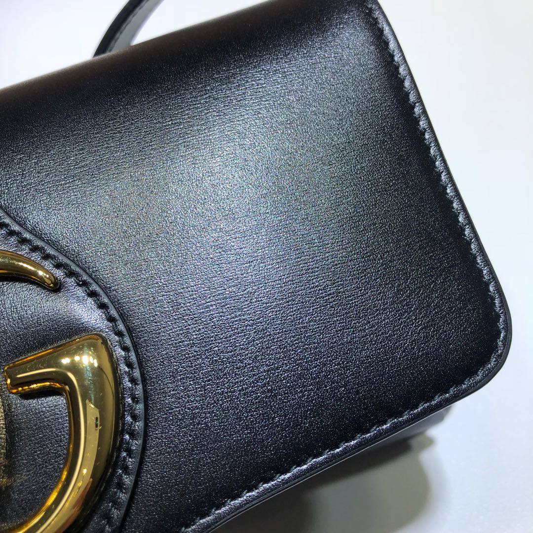 Gvc*1 small arli shoulder bag leather black 550129 25 x 16 x 5.5 cm