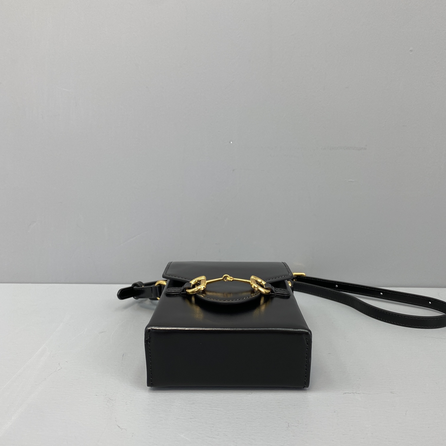 Gvc*1 mini horsebit 1955 bag leather black 625615 11.5 x 17 x 4 cm