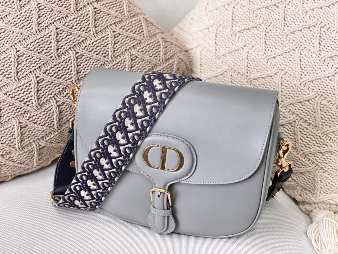 D10r large bobby bag box calfskin gray m9320 27 x 8 x 19.5 cm
