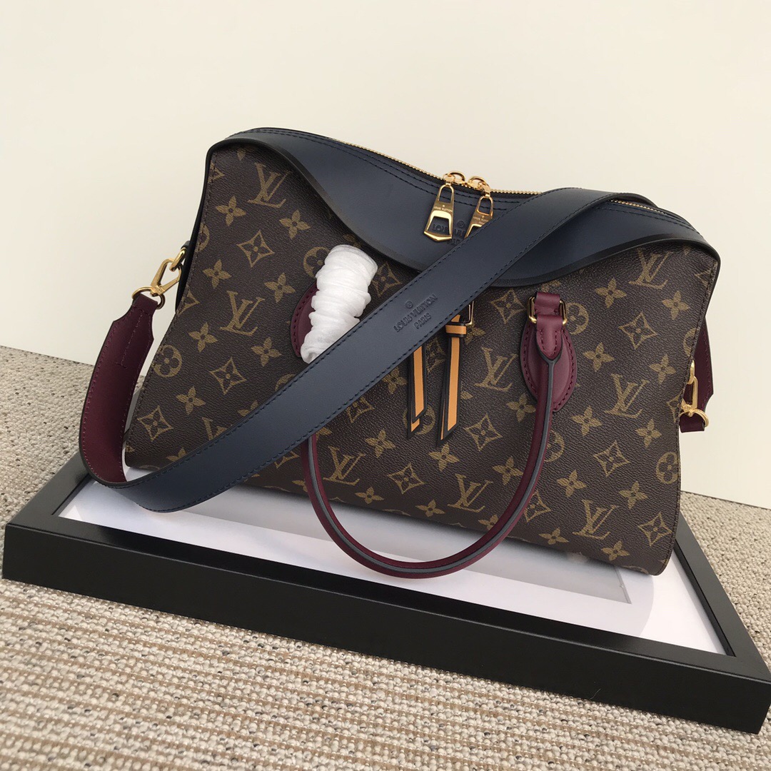 l0vis Vvtt0n tuileries tote bag monogram canvas purple m41456 35 x 24 x 13 cm