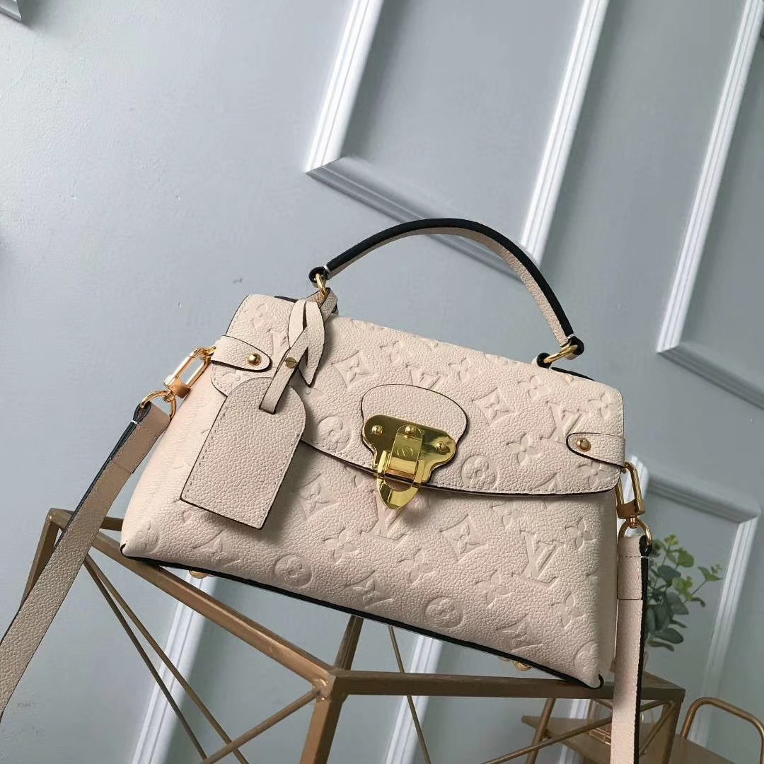 l0vis Vvtt0n georges bb monogram empreinte leather cream m53941 27.5 x 17 x 11.5 cm