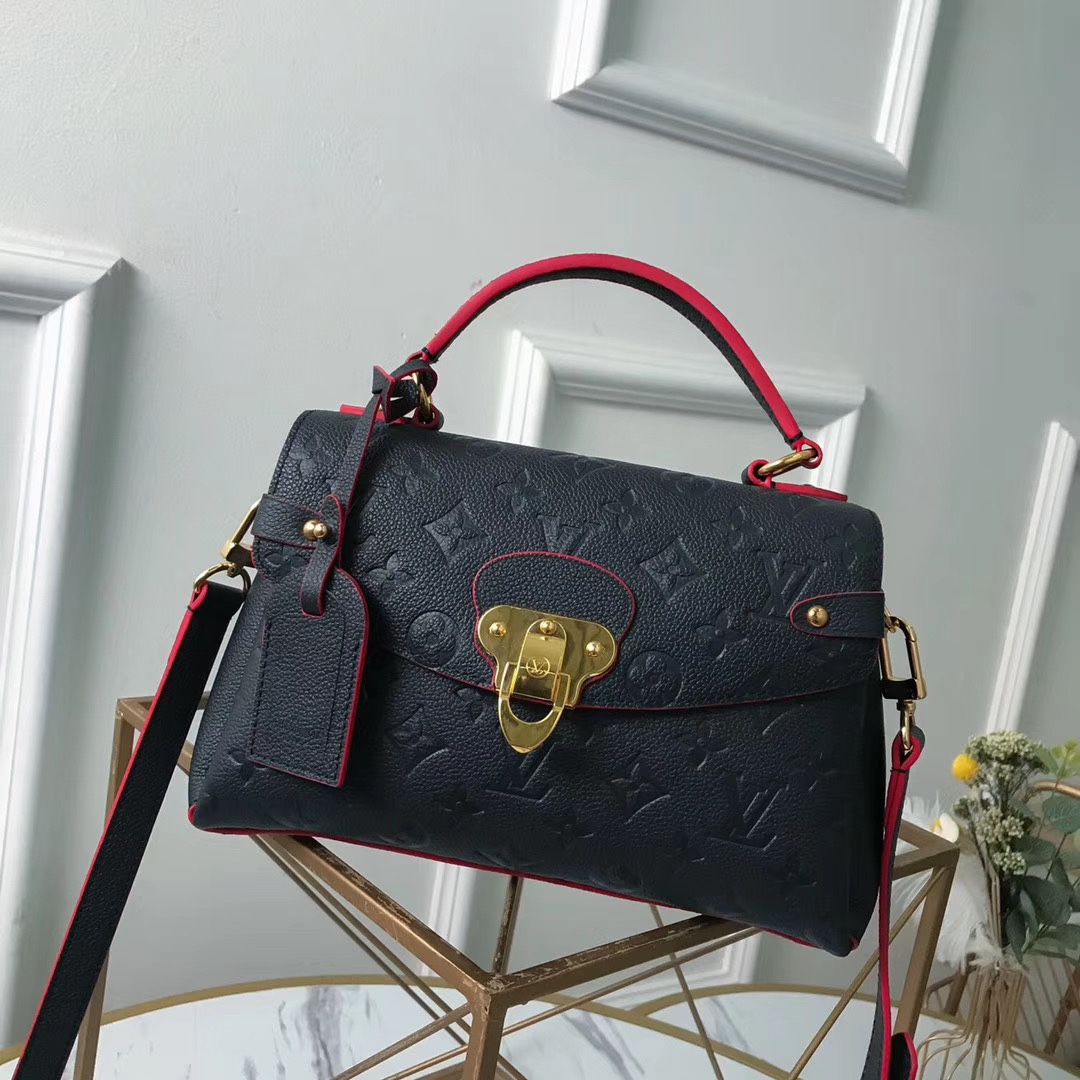 l0vis Vvtt0n georges bb monogram empreinte leather marine rouge m53942 27.5 x 17 x 11.5 cm