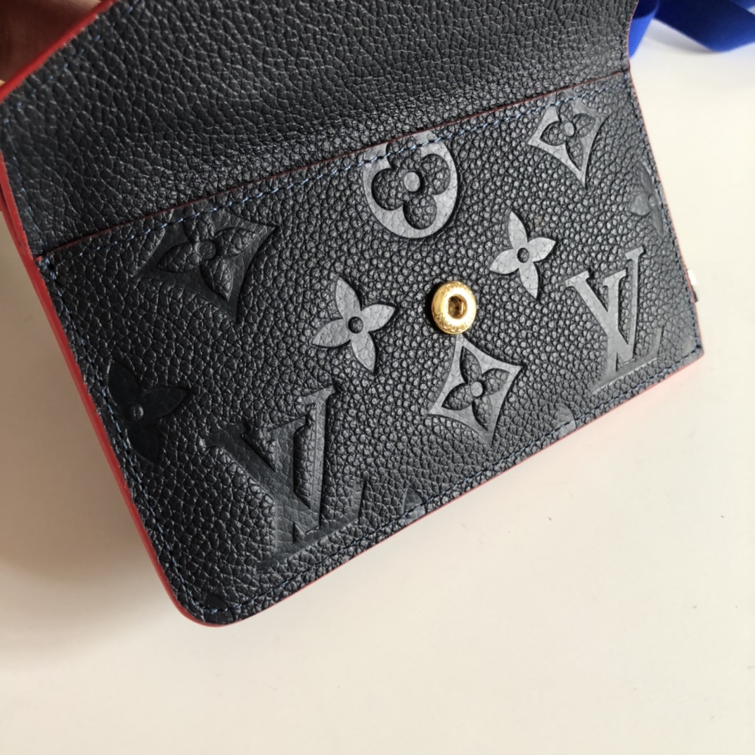 l0vis Vvtt0n card holder recto verso marine rouge m69420 13 x 9.5 x 2.5 cm