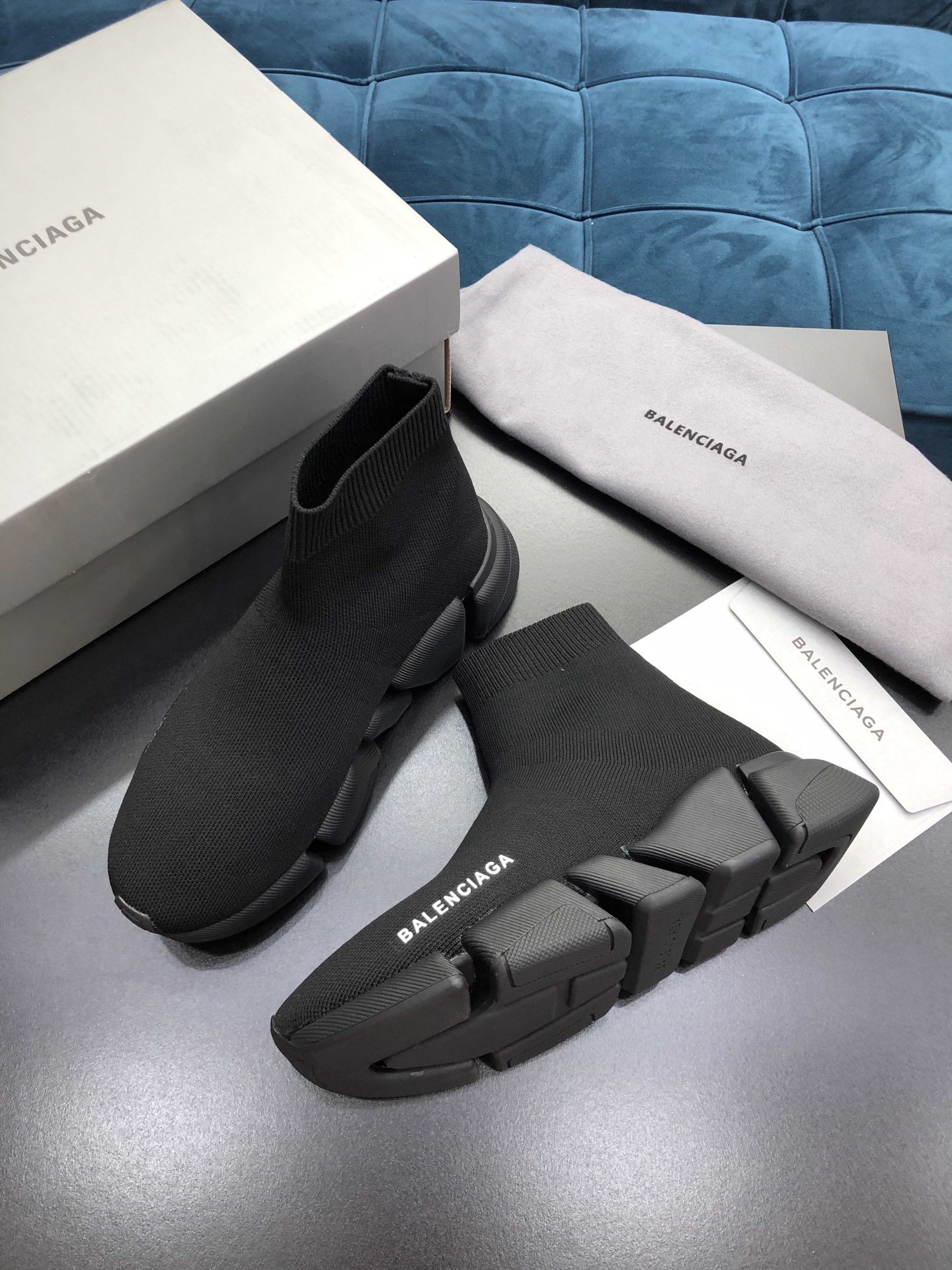 Ba1en*iaga speed 2.0 sneakers 617239 black