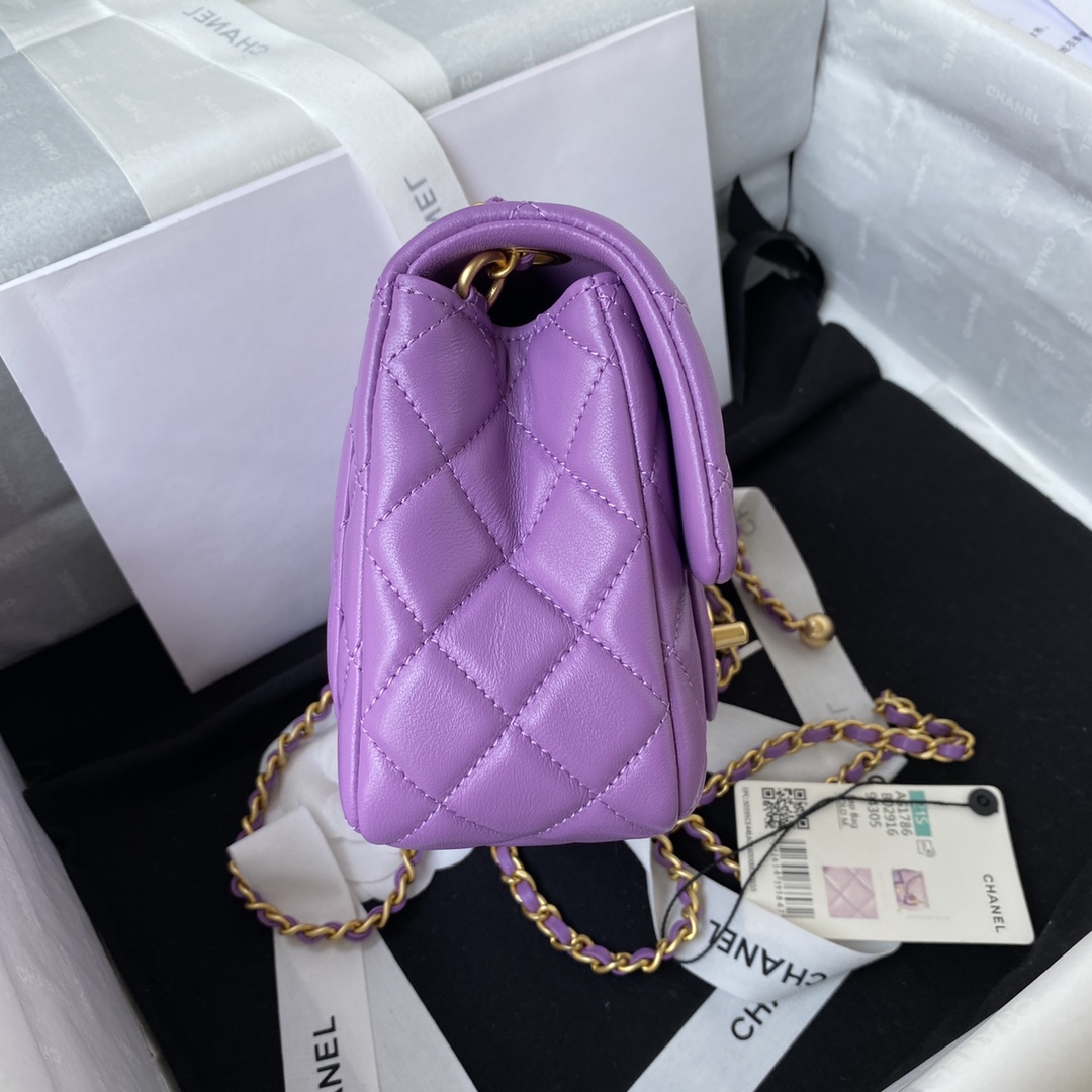 Ch**el as1788 cf mini bag 18cm