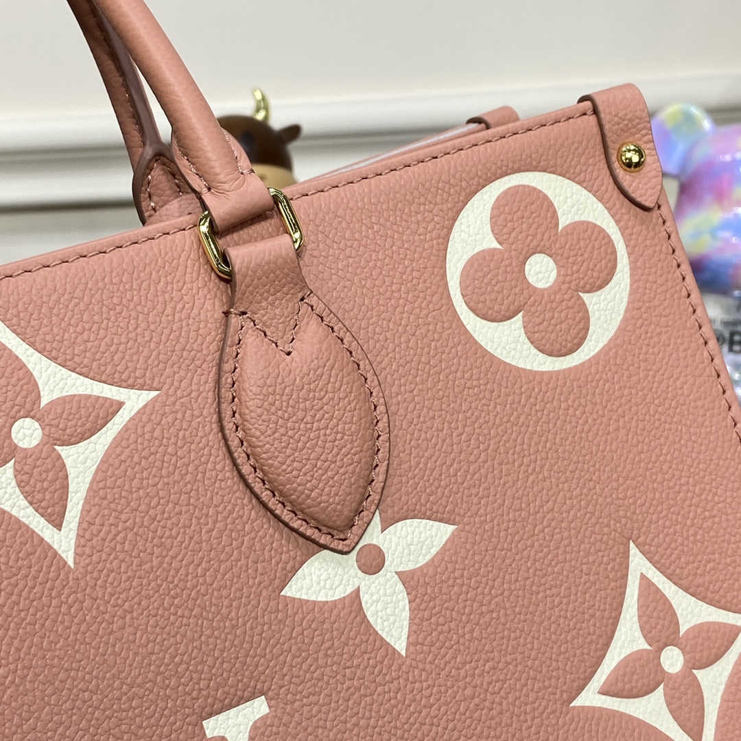 LV OnTheGo MM M45494 Trianon Pink -Cream - 35 x 27 x 14 cm