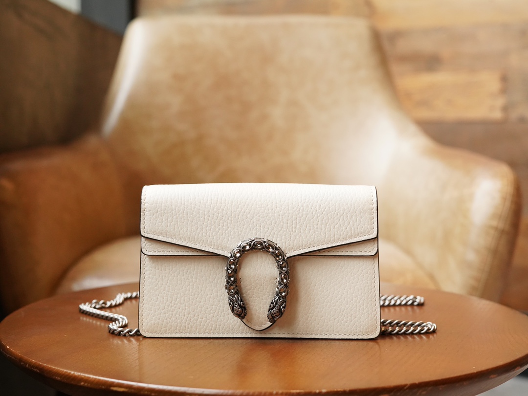 gvc*1 dionysus S*per mini leather bag white ‎476432 - 16.5x10x4cm