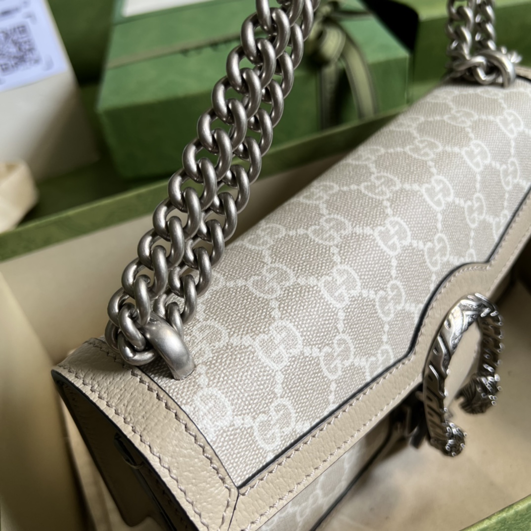 Gvc*1 dionysus small shoulder bag white and beige 499623 - 25x13.5x7cm