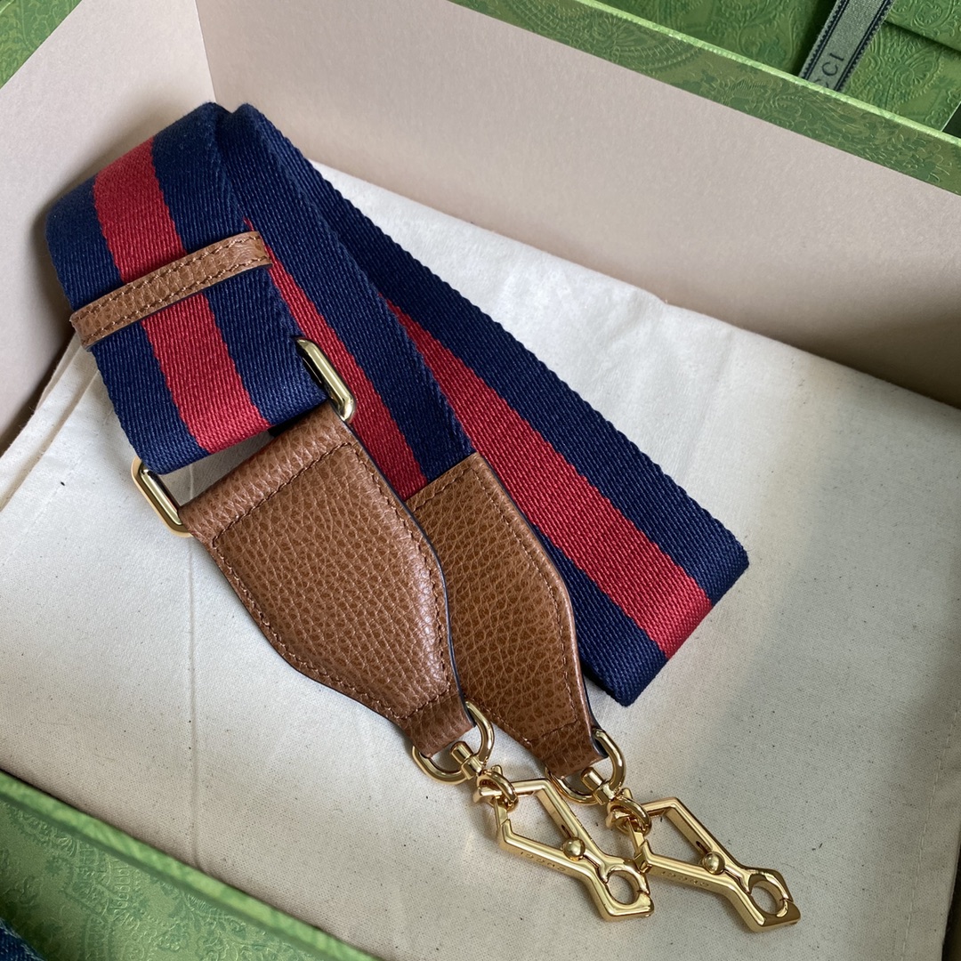 Gvc*1 horsebit 1955 mini bag blue denim ‎658574 - 20.5x14.5x5cm