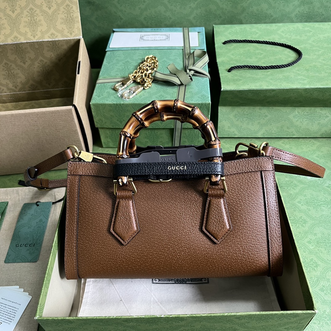 Gvc*1 diana small shoulder bag brown ‎735153 - 27 x 15.5 x 11cm
