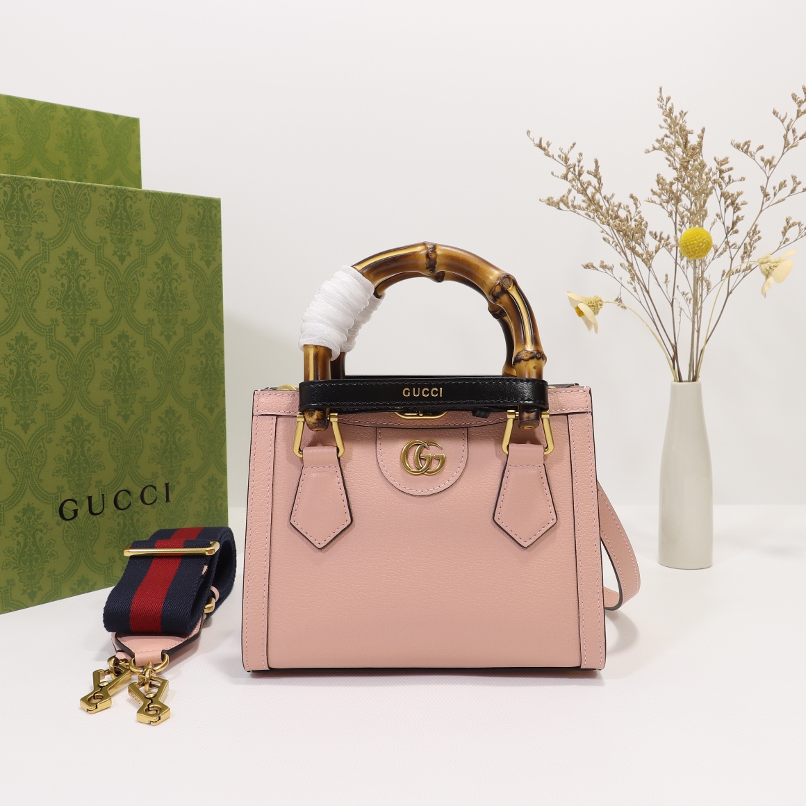Gvc*1 diana mini tote bag pink ‎ 702732  - 20 x 16 x 10cm