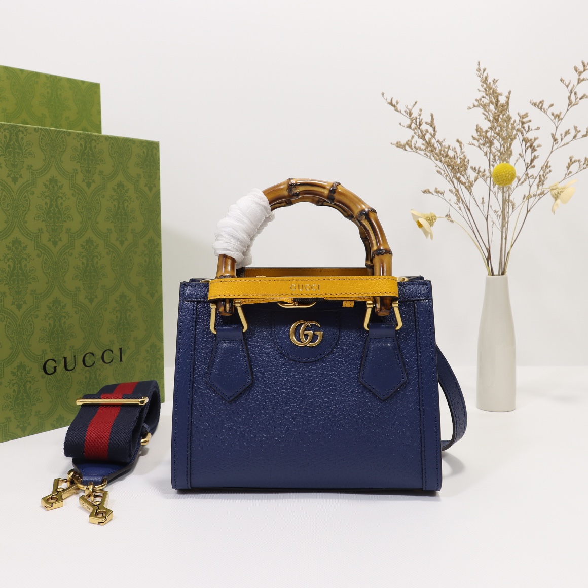 Gvc*1 diana mini tote bag royal blue ‎ 702732  - 20 x 16 x 10cm