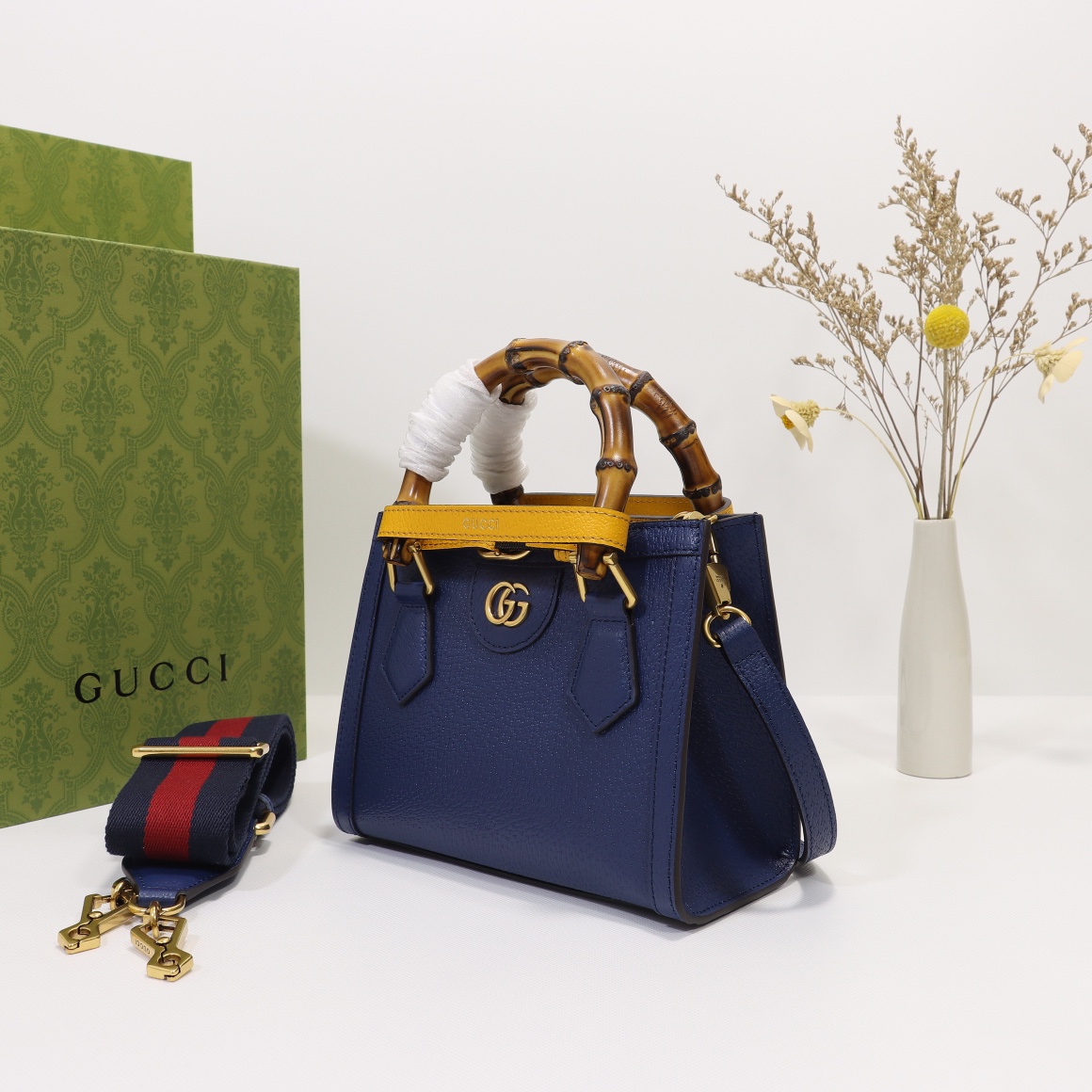Gvc*1 diana mini tote bag royal blue ‎ 702732  - 20 x 16 x 10cm