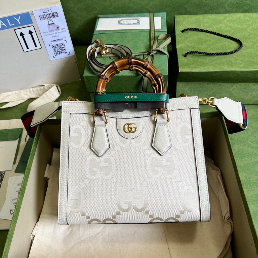 Gvc*1 diana small tote bag white 702721  - 27 x 24 x 11cm
