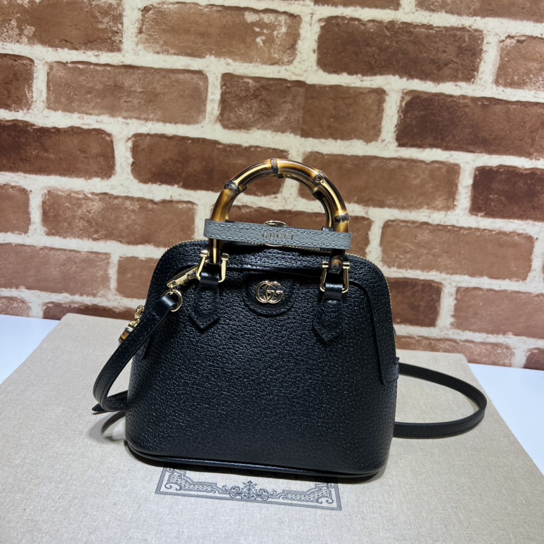 Gvc*1 diana mini tote bag  black 715775  - 20 x 16x 8.5cm